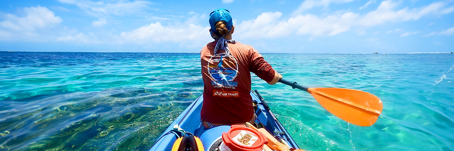 Kayak and snorkeling on the lagoon