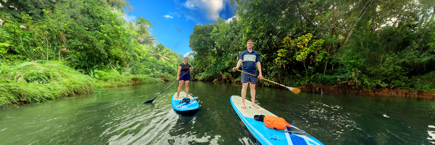 Paddle Tour on the River in Raiatea