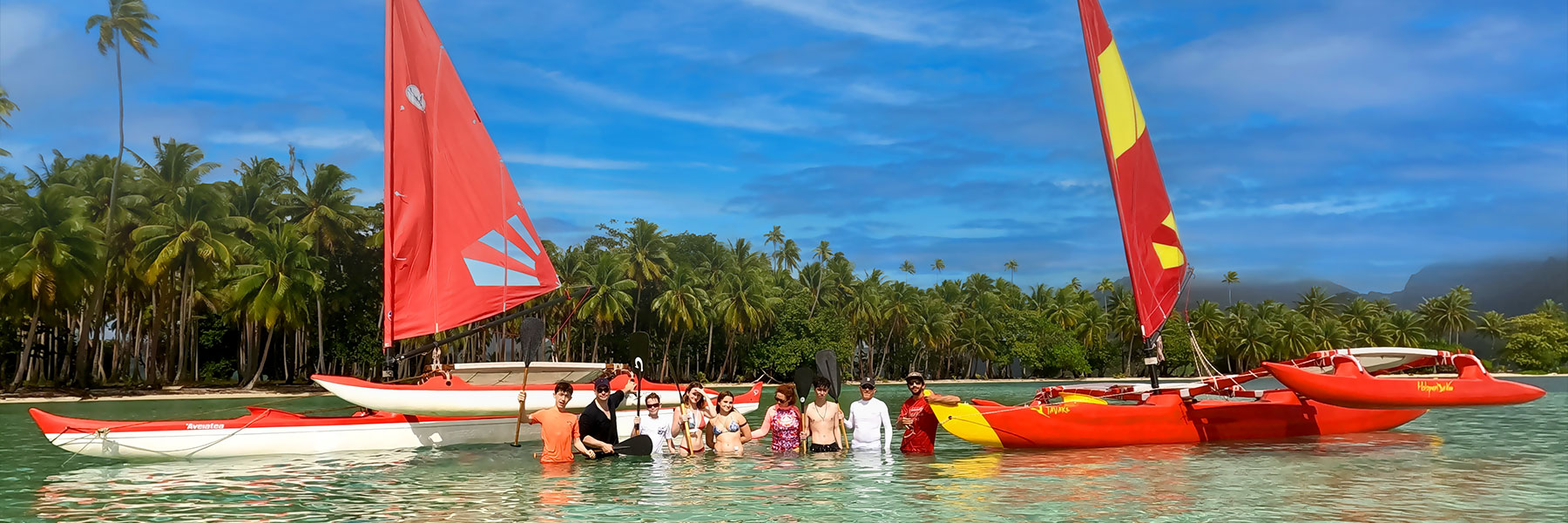 Sailing Canoe – Relaxation on a Motu